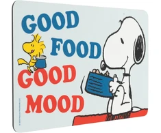 The Peanuts Snoopy lentelė Good Food Good Mood pusryčių lentelė mėlyna resopal
