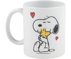 The Peanuts Snoopy puodelis - Hug Woodstock kavos puodelis keramikinis baltas 320 ml