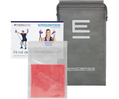 Theraband Original Thera-band 2.5m Free 24 puslapių pratimų knyga - raudona/vidutinė