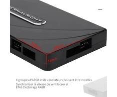 Thermalright Argb Ventiliatorių Valdiklis su 8 Lizdais ir Hub