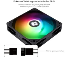Thermalright Tl-c12c-x28-s X3 Cpu aušinimo ventiliatorius 1550rpm greitis kompiuterio korpuso aušintuvas Pwm valdymas ventiliatorius korpusui ir skysčio aušintuvui bei Cpu aušinimui 28mm storio