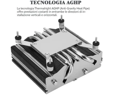 Thermalright Tr Axp90-x53 Cpu aušintuvas, žemo profilio, 53 mm aukščio, Pwm ventiliatorius Tl-9015 Slin, suderinamas su stacionariais kompiuteriais Amd Am4/intel 1700/1150/1151/1200