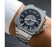 Thomas Earnshaw automatinis laikrodis Es-8258-11, sidabrinis, apyrankė