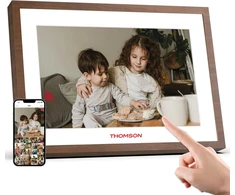 Thomson Skaitmeninis nuotraukų rėmelis, 10.1 colio, vidinė baterija, Wifi skaitmeninis nuotraukų rėmelis, 1280 x 800 Hd Ips jutiklinis ekranas, 32 Gb atmintis, automatinis pasukimas, orai, dalinkitės nuotraukomis, muzika ir vaizdo įrašais