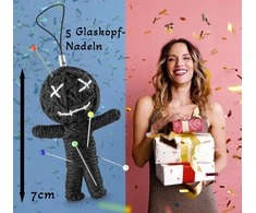 TiinaButiik Voodoo lėlė voodoo lėlės dovana kolegai juokinga dovana pokšto dovana viršininkui viršininko vadovui kolegai darbuotojui mėgstamam žmogui juodas humoras vakarėlio dovana