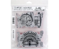 Tim Holtz lipnūs antspaudai 17.8cm x 21.6cm - Inventor 1