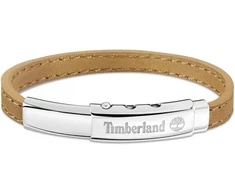 Timberland Amity Tdagb0001602 vyriška apyrankė, nerūdijantis plienas, sidabro ir rudos odos, ilgis: 18 cm + 10 cm, nerūdijančio plieno oda, be brangakmenių