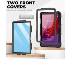 Timecity dėklas, skirtas lenovo tab m11 (tb330fu/tb330xu) 11 colių planšetiniam kompiuteriui su rašiklio laikikliu/rašiklio laikikliu/360° rankos dirželiu, skirtas tab k11 lte 2024/lenovo xiaoxin pad 2024 (tb331fc) - juodas