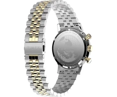 Timex Marlin vyriškas chronografas kvarcinis laikrodis, dviejų atspalvių mėlynas, apyrankė