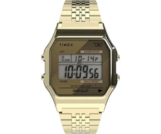 Timex T80 34mm laikrodis su auksine apyranke