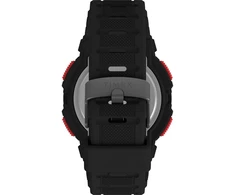 Timex vyriškas Ufc Rumble 50mm laikrodis - juodas dirželis, skaitmeninis juodas ciferblatas