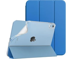 Timovo dėklas, skirtas ipad a16 11-os kartos 11 colių 2025, ipad 10-os kartos 2022 10,9 colio, plonas minkštas matinis permatomas tpu apsauginis dėklas, automatinis miego/pabudimo režimas, gencijonų mėlyna