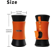 Kompiuterio kolonėlės Tin-nik Nešiojama tikra belaidė stereo (tws) bluetooth garsiakalbių pora su vokiška stiklo membranos technologija, bluetooth muzika, skambinimas laisvomis rankomis, dinamiška Led šviesa, Aux režimas