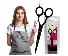Titania Xhair juodos kirpimo žirklės 5.5 plaukų galiukų slydimo kirpimui