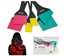 Titania Xhair plaukų dažymo šepetėlių rinkinys silikoninis