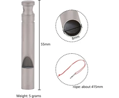 Titanium Signal Whistle su Virvele Lauko Veikloms