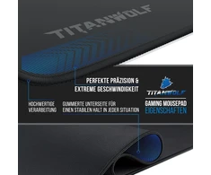 Titanwolf Xxl žaidimų pelės kilimėlis 900x400mm – tikslumui ir greičiui