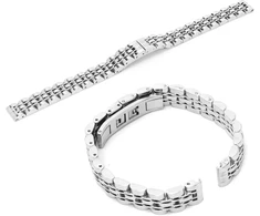 Tmishion nerūdijančio plieno pakaitinis laikrodžio dirželis, metalinis laikrodžio dirželio priedas, reguliuojamo ilgio apyrankė (16 mm)