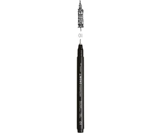 Tombow Fineliner Mono pieštukas braižymui, linijos plotis 01 (apie 0,25 mm), pigmentinis rašalas, atsparus vandeniui ir šviesai, skirtas eskizams, iliustracijoms ir piešimui, juodas, Ws-efl-h-01