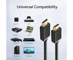 Tongveo hdmi kabelis 4k 5 metrai, didelės spartos hdmi 2.0 kabelis 60hz 18gbps, palaiko ps5, ps4, XBOX, switch, x-box, uhd tv monitorių, ptz kamerą