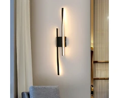 Toolight Sieninis šviestuvas vidaus Led modernus juodas 27w 3000k