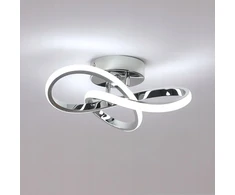 Toolight Tealight led lubinis šviestuvas modernus sidabro spalvos sietynas 30w 6500k svetainei