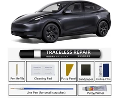 Topabyte dažų pieštukas, skirtas Tesla Model Y Juniper Model 3 Highland Model X Model S pilkos spalvos automobilių dažų įbrėžimų taisymui, dažų retušavimo pieštukas, stealth pilkas - pn01