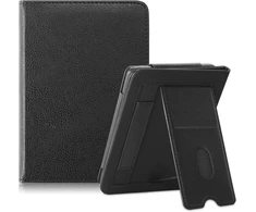 Topcase dėklas, skirtas Kobo Clara Colour / Bw / Clara 2e 2022 / Tolino Shine 4 su stovu ir riešo dirželiu, 6 colių e. skaityklė su automatinio užmigdymo/pabudimo funkcija (juodas)