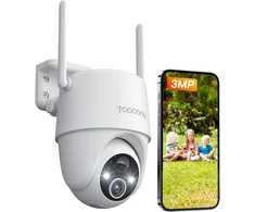 Topcony Zs-gx6s lauko stebėjimo kamera su baterija, 355°/120° pasukimas, 2k belaidė Wlan Ip lauko kamera su spalvotu naktiniu matymu, žmonių/judesio aptikimas, Ip65 atspari vandeniui, debesijos saugykla