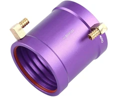 Topiky rc metalinis vandens aušinimo apvalkalas, 40 mm šilumos išsklaidymo vandens aušinimo m5 apvalkalas, rc valtis, vandeniu aušinamas sriegio adapteris, jungčių rinkinio priedai, skirti 4074 4082 rc valties varikliui, violetinis