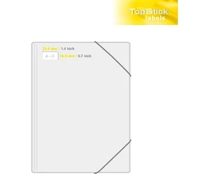 Topstick 8660 universalios etiketės, 8000 vnt., 35.6x16.9 mm, baltos