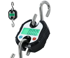 Topway skaitmeninės svarstyklės kranui, 150 kg apkrova, dvigubo tikslumo elektroninės mini lcd kilpinės pakabinamos bagažo žvejybos svarstyklės, didelio našumo svarstyklės su taros funkcija 833211