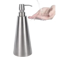Topyond nerūdijančio plieno muilo dozatorius 800 ml, muilo dozatorius stalviršiui, skysto muilo pompos buteliukas, muilo dozatorius su didele talpa rankų muilui, losjonui, virtuvei ar vonios kambariui