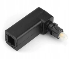 Toslink M/f kampinis adapteris, pasukamas 360°