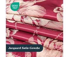 Tospass 2 pagalvių užvalkalų komplektas 40 x 80 cm satininis mikropluoštas purpurinis žakardinis siuvinėjimo procesas pagalvių užvalkalai su užtrauktuku minkšta, jauki miego pagalba