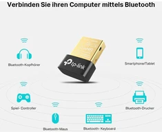 Tp-link Ub400 Nano Usb Bluetooth 4.0 adapteris (skirtas Pc nešiojamam kompiuteriui, palaiko Windows 10/8.1/8/7/xp, Plug and Play, skirtas Windows 10/8.1/8)