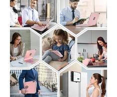 Tqq dėklas, skirtas Ipad 10 kartos su Klaviatūra/(a16) 11 kartos (11/10,9 colio, 2025/2022) su dideliu tiksliuoju jutikliniu kilimėliu, nešiojamojo kompiuterio klaviatūra su 10 spalvų apšvietimu, itališka