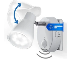 Trango Milo 2635-016 led naktinė lemputė su judesio ir prieblandos jutikliu, balta, 4 w apsauginė lemputė 230 v, lizdinė lempa, sieninė lempa, orientacinė lemputė, naktinė lempa, lizdinė lemputė