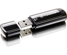Transcend Jetflash 350 Usb atmintinė 16 Gb, juoda