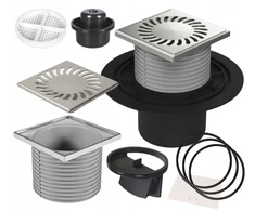 Trapas su sifonu 110 Chudej 12x12 sausas sifonas, apsaugantis nuo kvapų