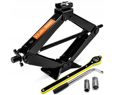 Trapecinis automobilinis domkratas 2t 105-410mm + ratų raktas