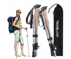 Trekology Xe Trekkingo lazdos, lengvos ir sulankstomos