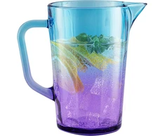 Trend For Home Gigi Dreamy Sunset stiklinė vandens karafa 1 litras su patogia rankena spalvingas vandens ąsotis 19 cm stiklinis ąsotis mėlynai violetinis stiklinis ąsotis vandens ąsotis stiklinė karafa ąsotis stiklinis ąsotis 1 litras spalvingas