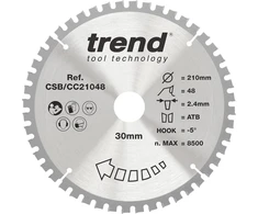 Trend pjūklo diskas 210mm, 48 dantys, 30mm skylė