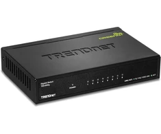 Trendnet 8 prievadų gigabitinis Greennet komutatorius, ethernet skirstytuvas, 10/100/1000 mbps, be ventiliatoriaus, 16 gbps perjungimo sparta, metalinis korpusas, plug &amp; play, Teg-s82g