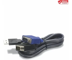Trendnet Usb Vga Kvm jungiamasis kabelis, Vga/svga Hdb 15 kontaktų jungtis – jungtis, Usb 1.1 A tipo, 1,8 metro, Tk-cu06