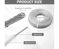 Trimerio valas 2,4 mm x 30 m, plieno vielinis žoliapjovės diskas, žoliapjovės siūlas, žoliapjovė, žoliapjovės valas vejai, sodui