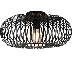 Trio Leuchten Johann 606900132 lubinis šviestuvas, metalas, matinė juoda, 1x E27 lemputė neįtraukta