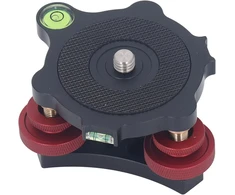 Tripod galvutės niveliavimo bazė, kameros niveliavimo įrankis, 3 ratų aliuminio lydinio niveliavimo įrankis makro panoraminiam fotografavimui, 3 gulsčiukai su 3/8" sriegiu dslr kamerai
