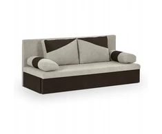 Fotelis Trivietė sofa-lova su miego funkcija, bonell spyruoklės - Polo smėlio/ruda